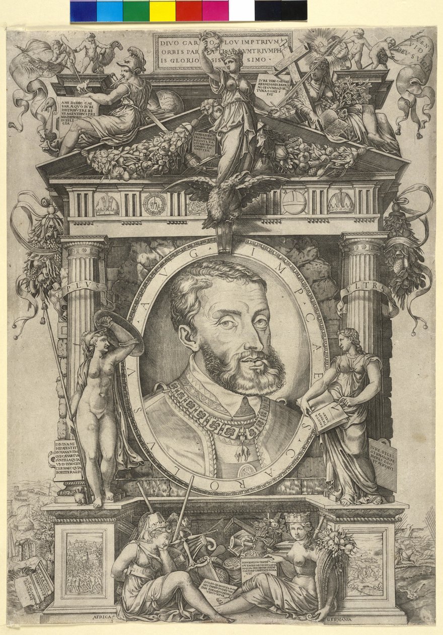 Sacro Imperador Romano Carlos V (gravura) de Enea Vico