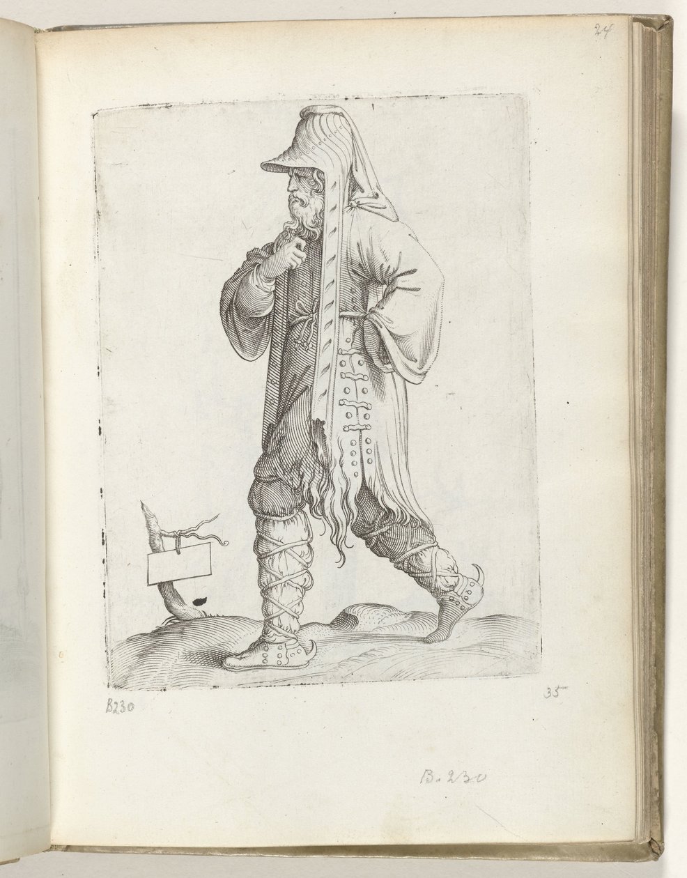 Homem com barba (país desconhecido)
Diversarum gentium nostrae aetatis habitus (título da série) de Enea Vico
