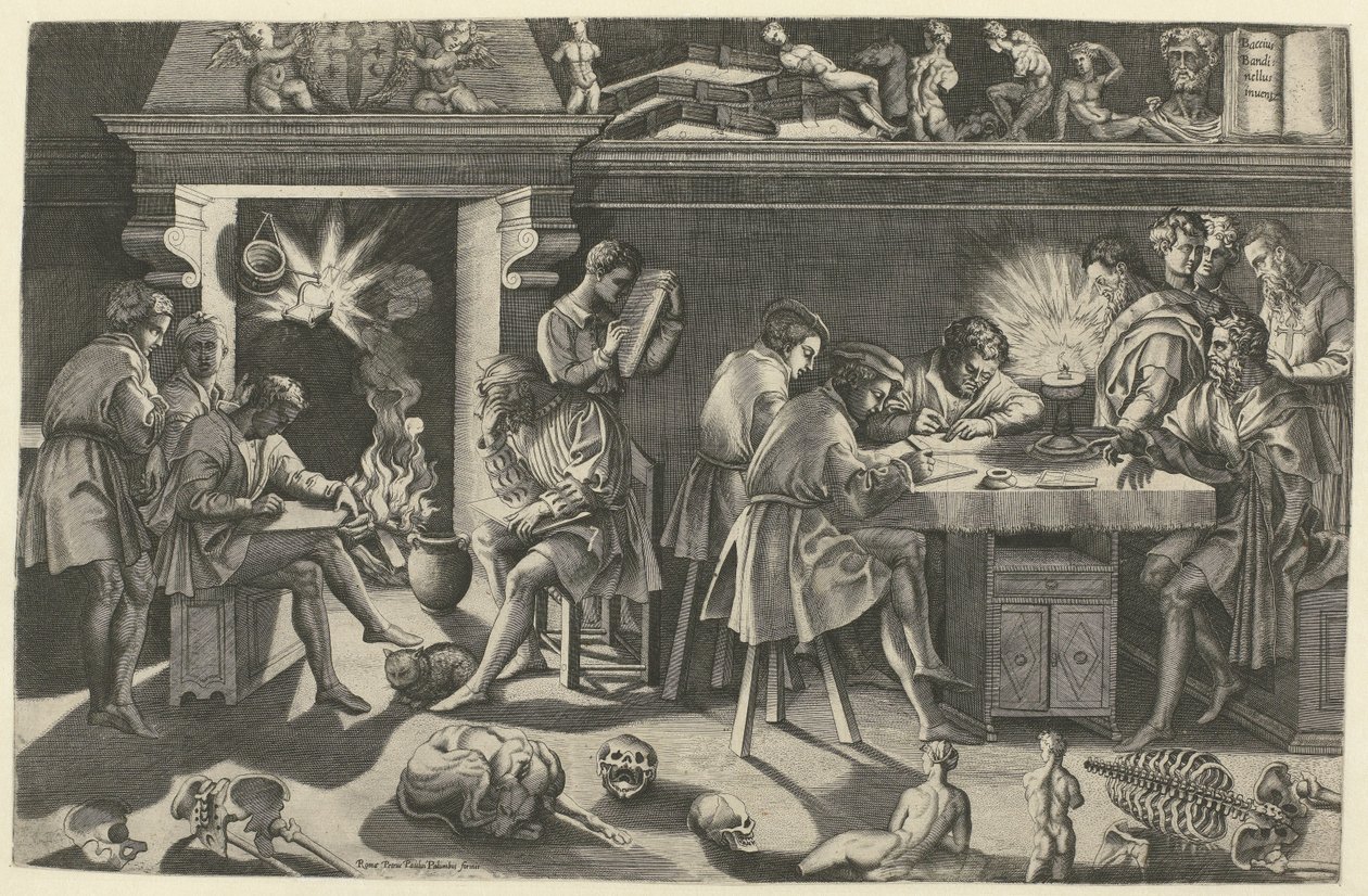 A Academia de Baccio Bandinelli
Academia do escultor Baccio Bandinelli de Enea Vico