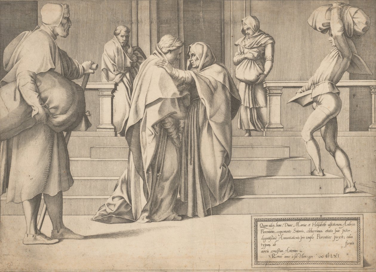 A Visitação, 1561. de Enea Vico.
