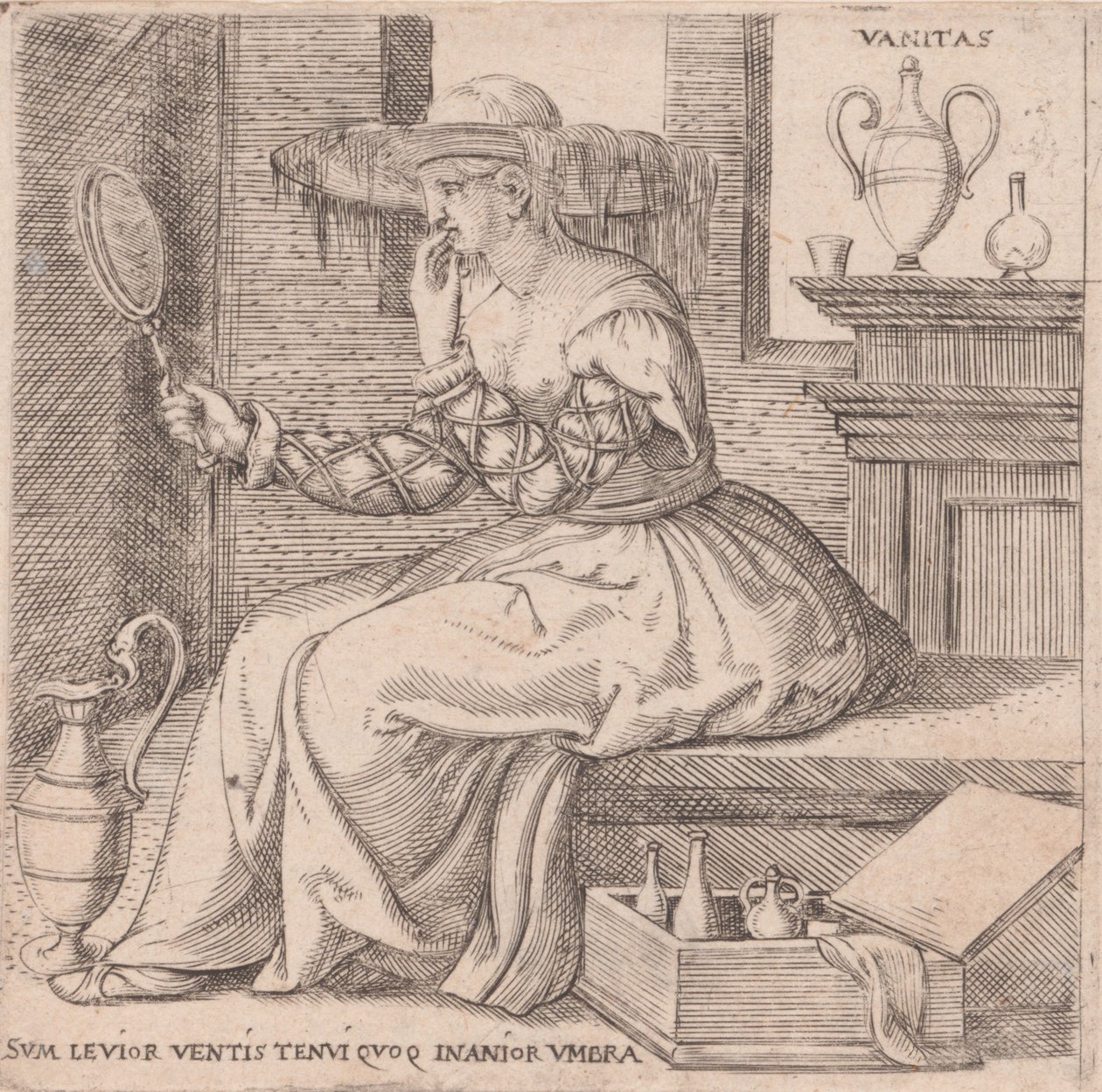 Vaidade, 1545-50. de Enea Vico