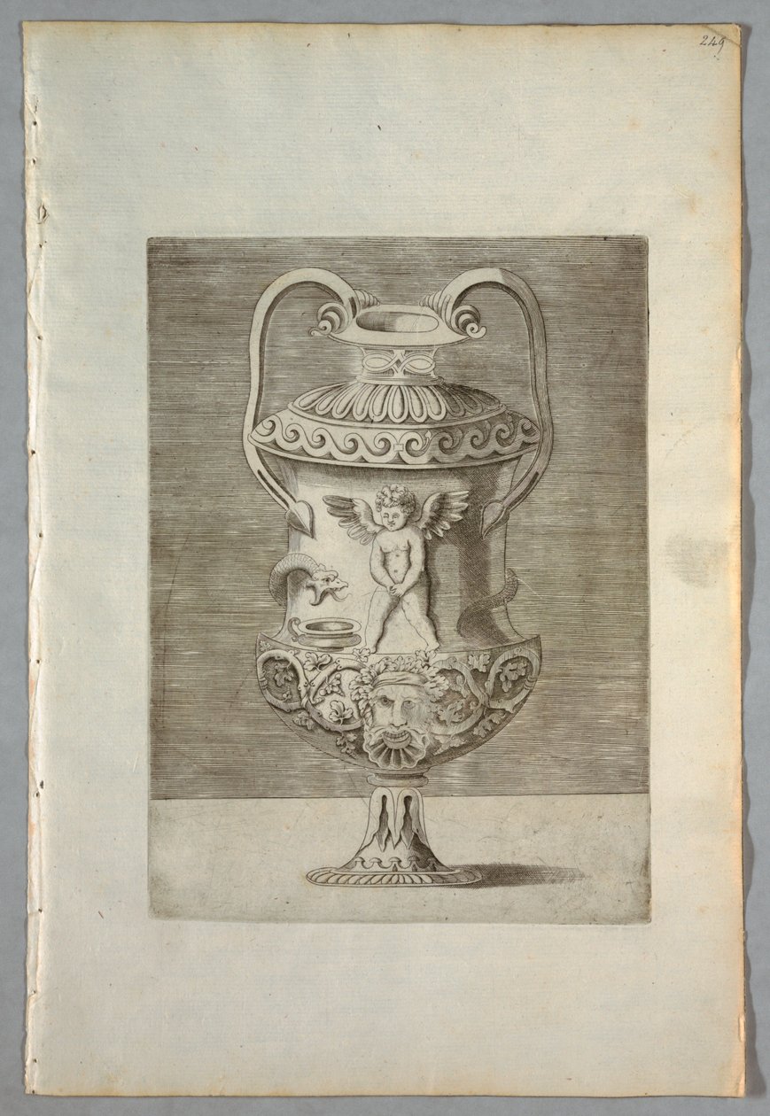 Vaso (Placa 9 de uma Série) de Enea Vico