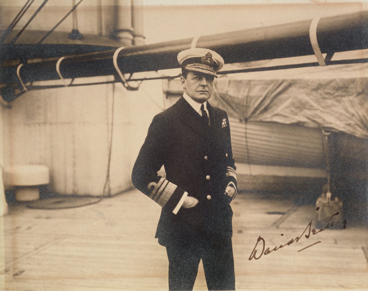 Almirante da frota David Beatty (foto sépia) de English Photographer
