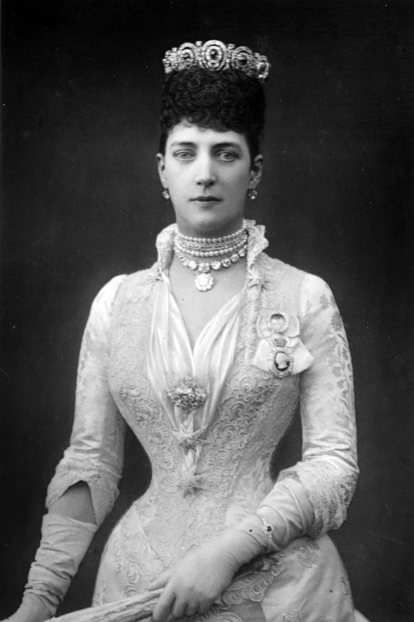 Alexandra, rainha consorte de Eduardo VII da Grã-Bretanha, c.1890 de English Photographer