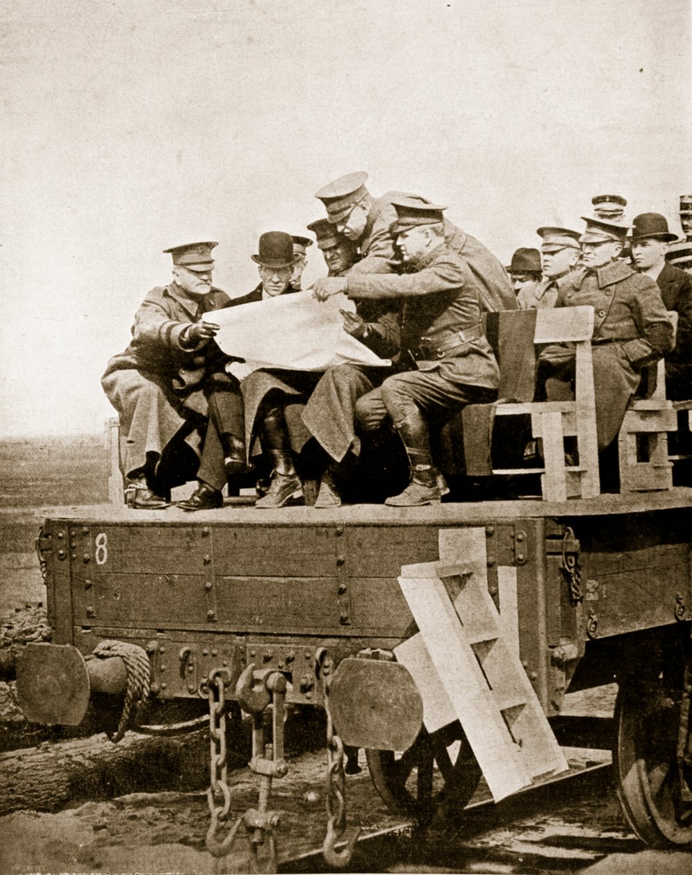 Americanos na França, 1918 (foto sépia) de English Photographer