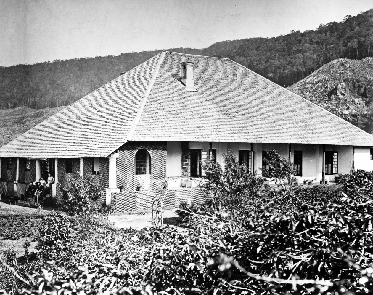 Bungalow Archie Chamberlins, Ceilão, 1877 de English Photographer