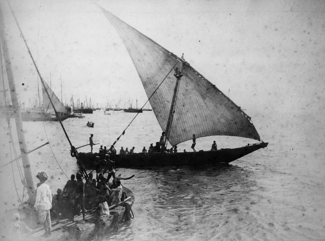 Bombaim: barco Dubash, de 1870 de English Photographer