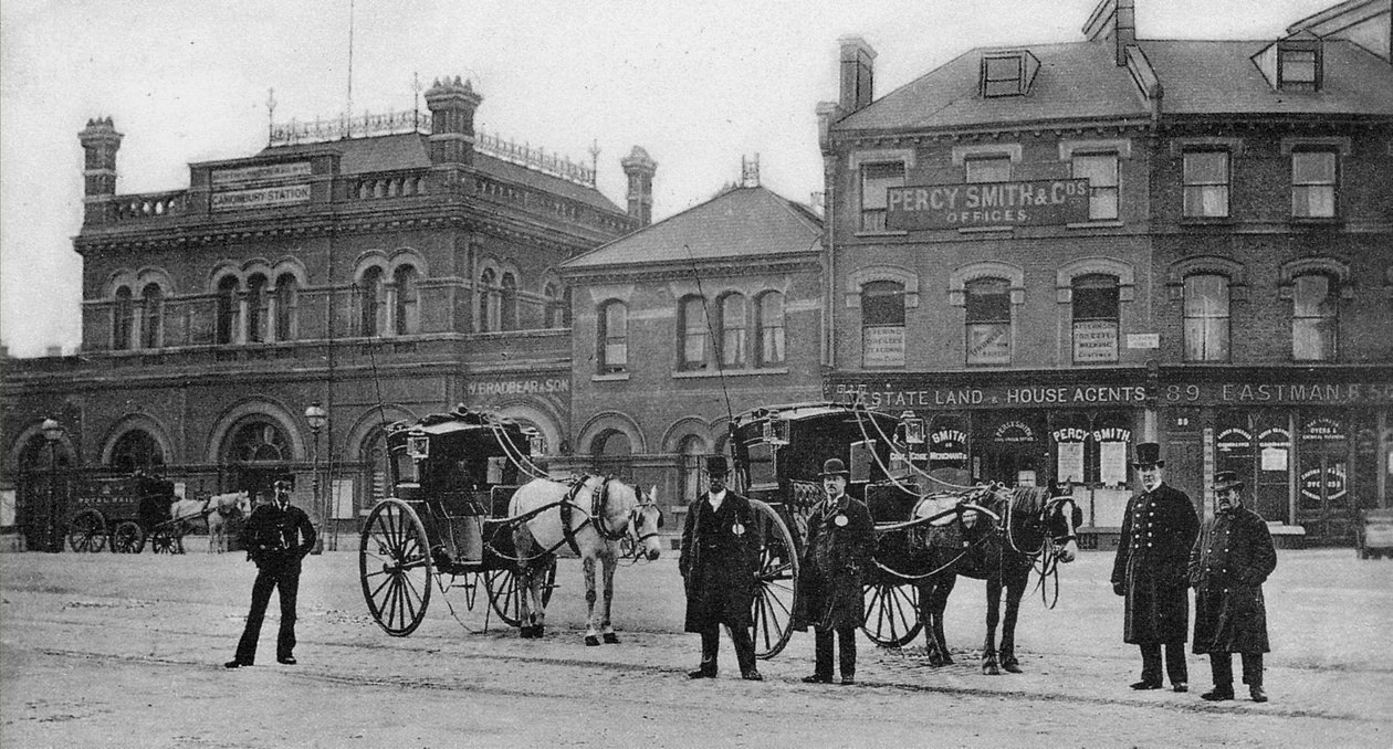 Estação Canonbury, Islington, c.1905 de English Photographer
