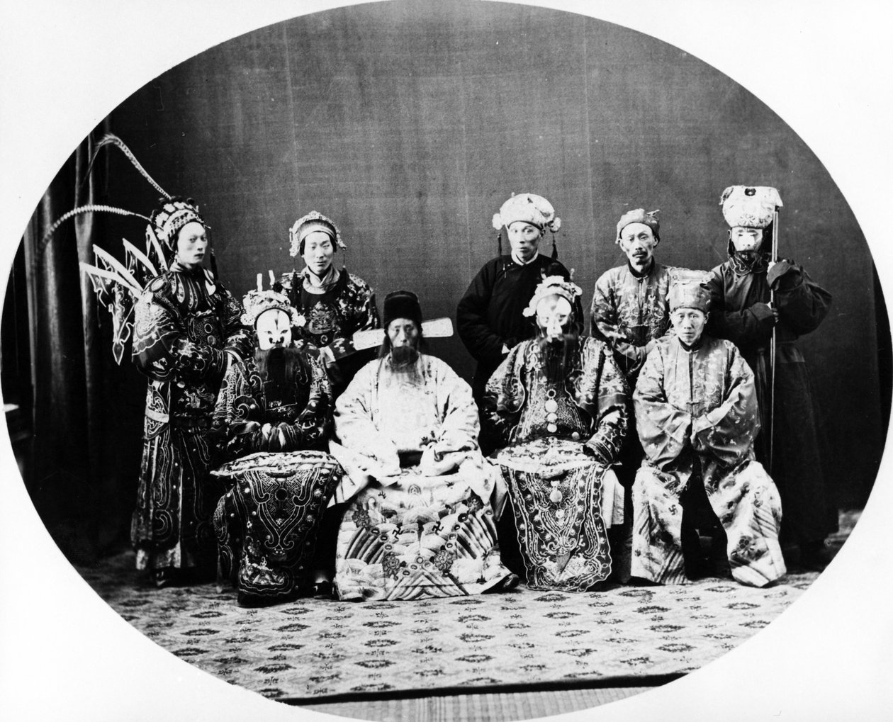 Teatrais Chineses, Xangai, c.1870 de English Photographer