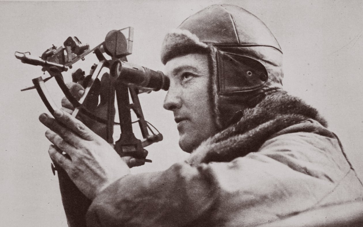 Voo sobre o Pólo Norte: Richard E. Byrd, 1926 de English Photographer