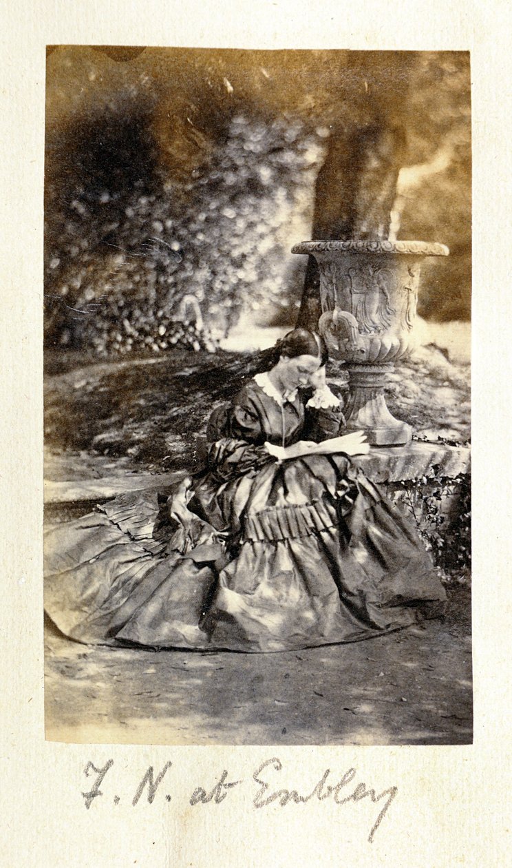 Florence Nightingale no Embley Park, 1858 (ver 321967) de English Photographer