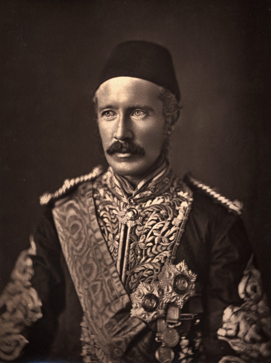 General Charles George Gordon (1833-85) (fotogravura) de English Photographer
