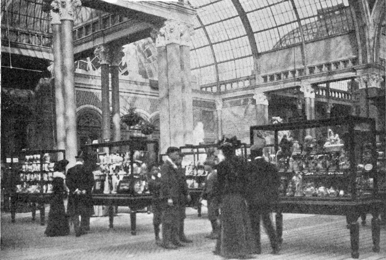 No museu do Alexandra Palace, ilustração do rei, 25 de maio de 1901 de English Photographer