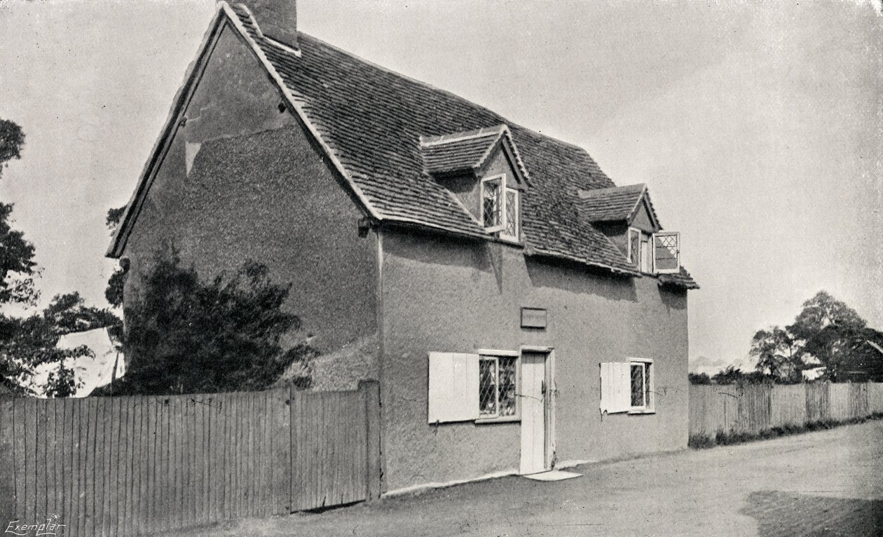 John Bunyans (1628-88) casa em Bedfordshire de English Photographer