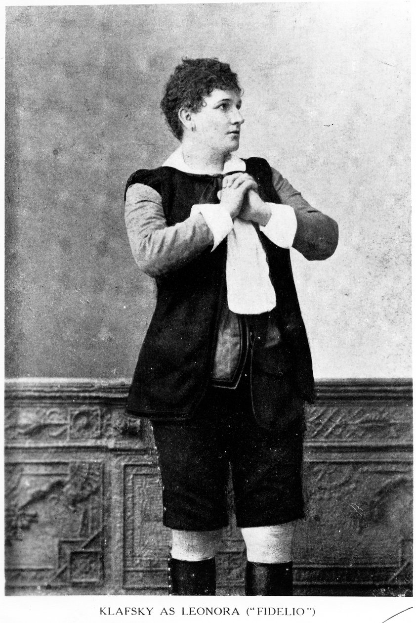 Katherina Klafsky como Leonora de &39;Fidelio&39;, 1892 de English Photographer