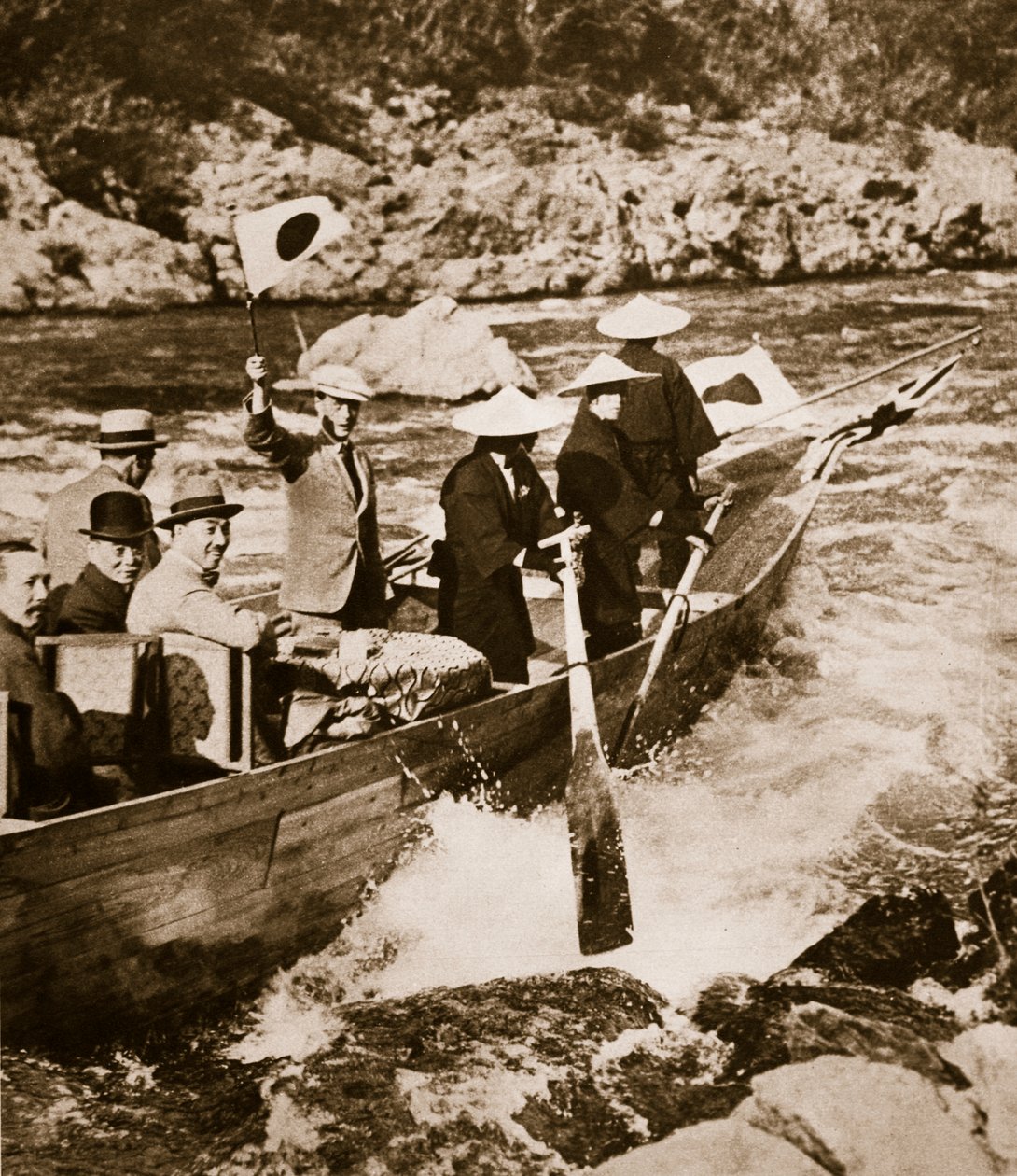 Rei Edward VIII no Rapids em Kyoto no Japão, 1922 de English Photographer