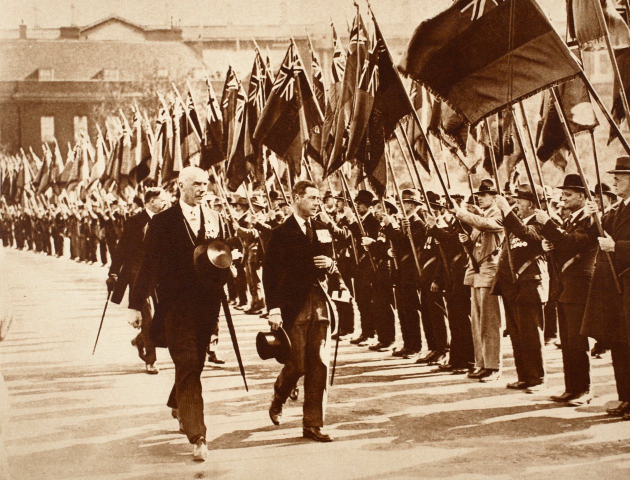 Rei Edward com a Legião Britânica, 1914-1918 de English Photographer