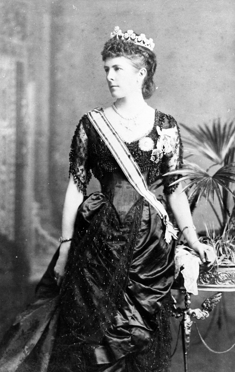 Lady Dufferin como vicereine da Índia, c.1884-88 de English Photographer
