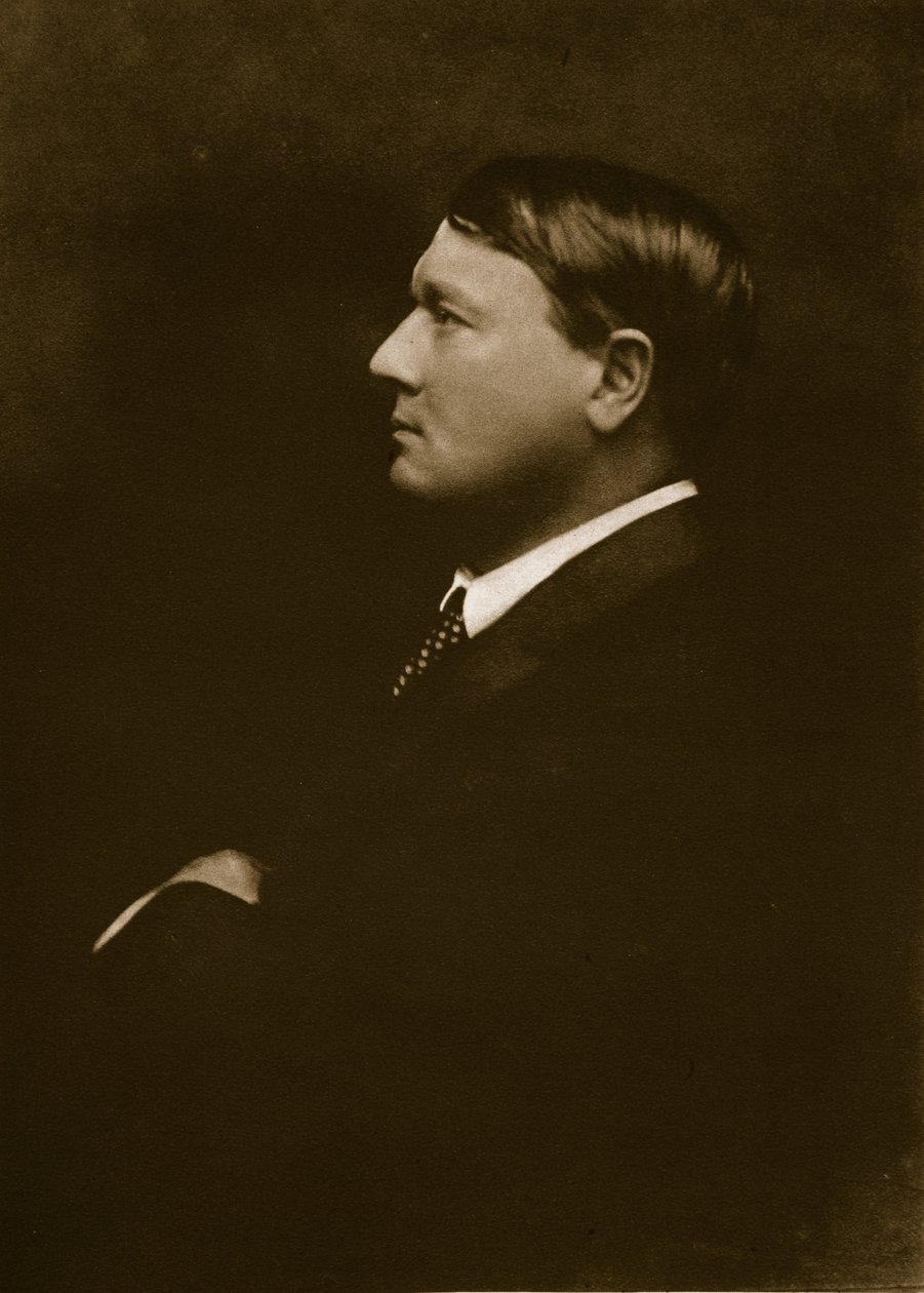 Lord Northcliffe, nomeado chefe da Missão Britânica de Guerra nos EUA, junho de 1917, 1914-19 de English Photographer