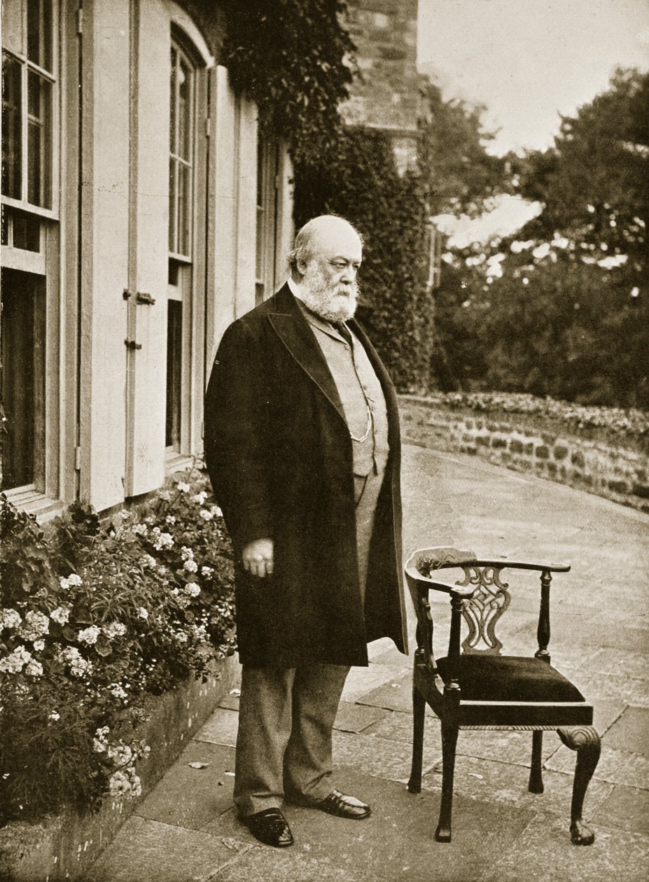 Lorde Robert Cecil, Marquês de Salisbury (foto sépia) de English Photographer