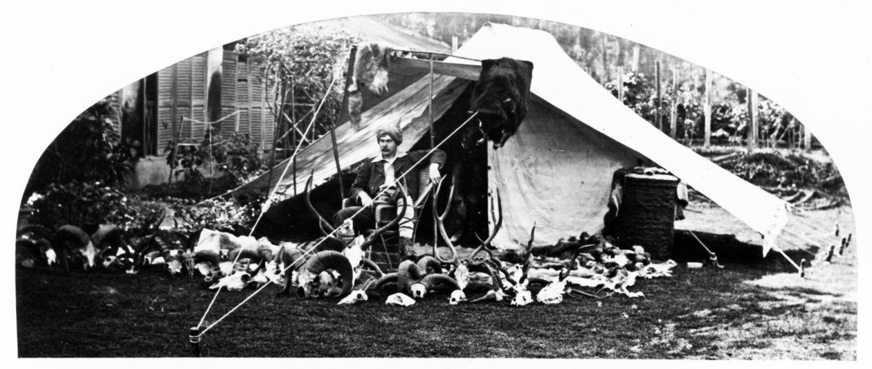 Meus troféus indianos, c.1870s de English Photographer