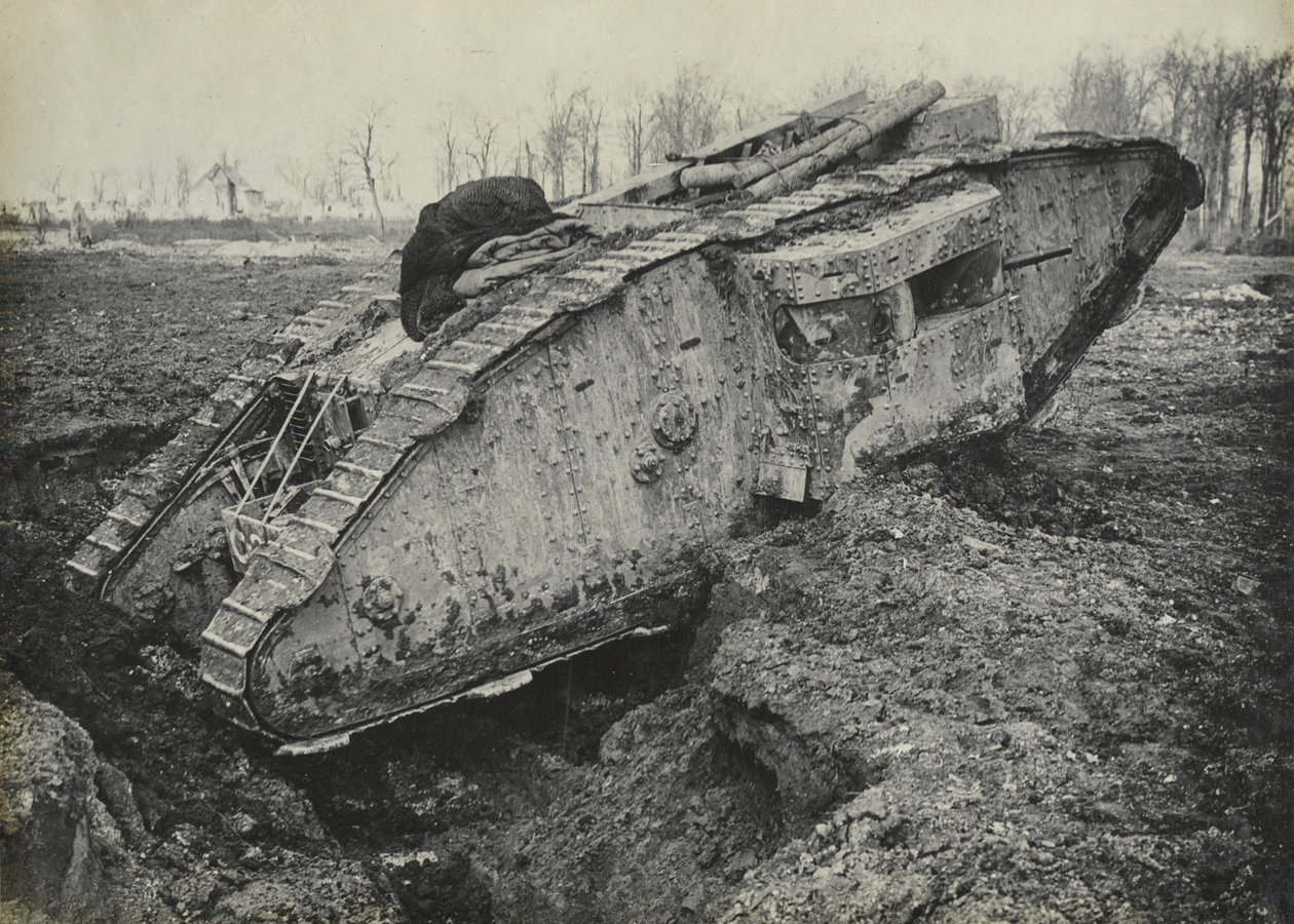 Fotografia do tanque britânico, 1918 de English Photographer