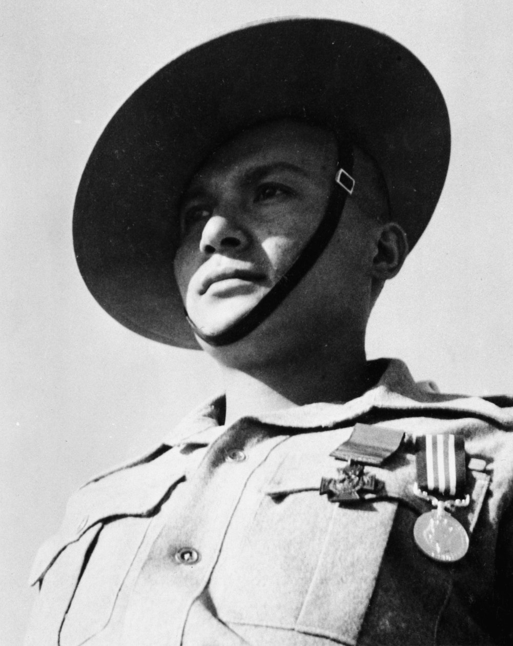 Retrato de Rifleman Ganju Lama VC MM, 1º Batalhão, 7º Duque de Edimburgo Possui Gurkha Rifles de English Photographer