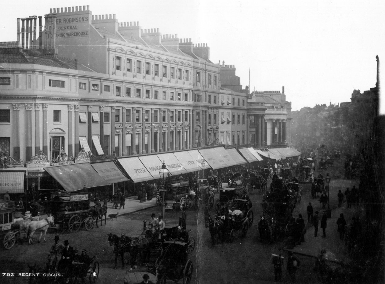 Regent Circus, Londres, c.1890 de English Photographer