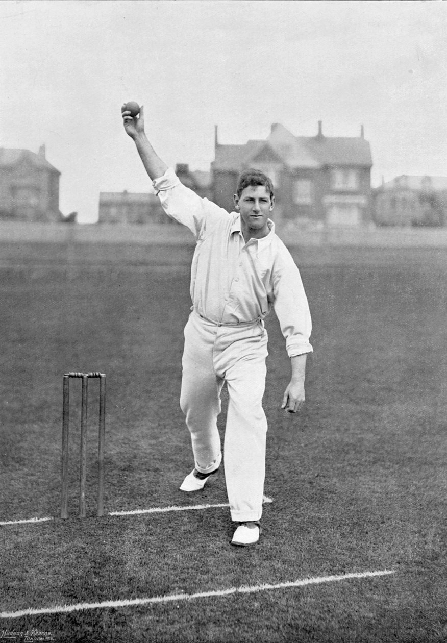 Sammy Woods, de Famous Cricketers and Cricket Grounds, publicado por Hudson and Kearns, 1895 de English Photographer