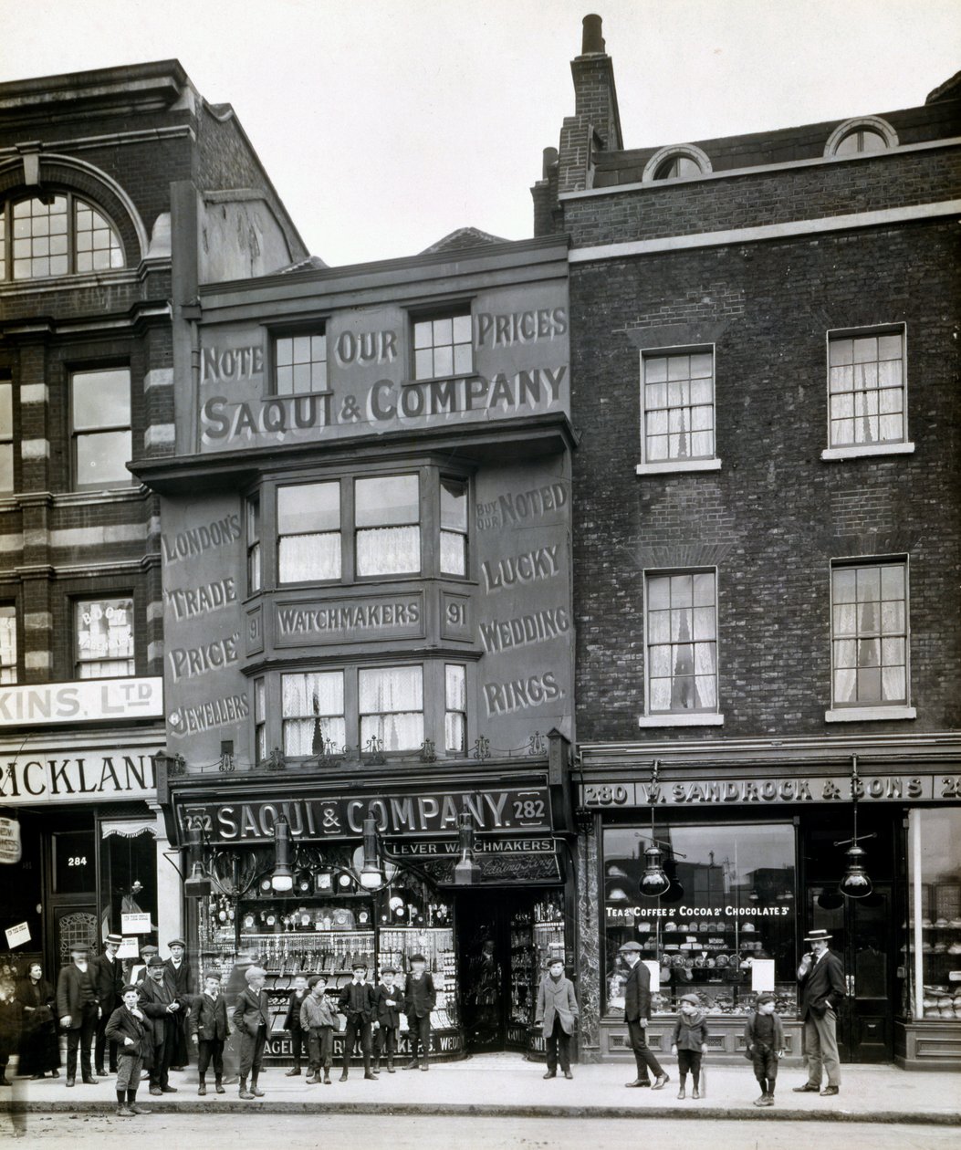 Saqui und Company, 282 Bishopsgate, Londres, início dos anos 1900 de English Photographer