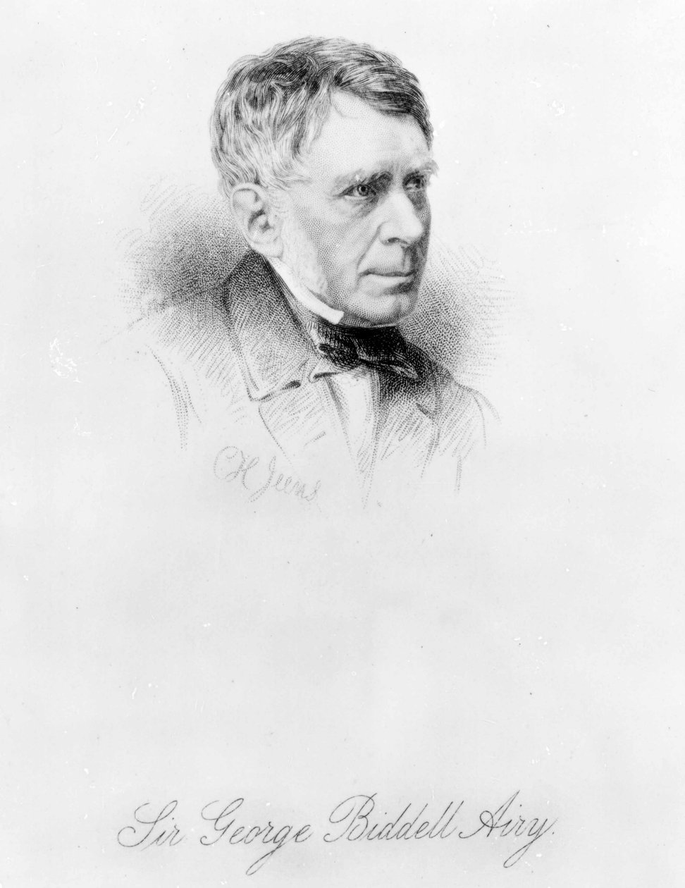 Sir George Biddell Airy, gravado por CH Jeens de English Photographer