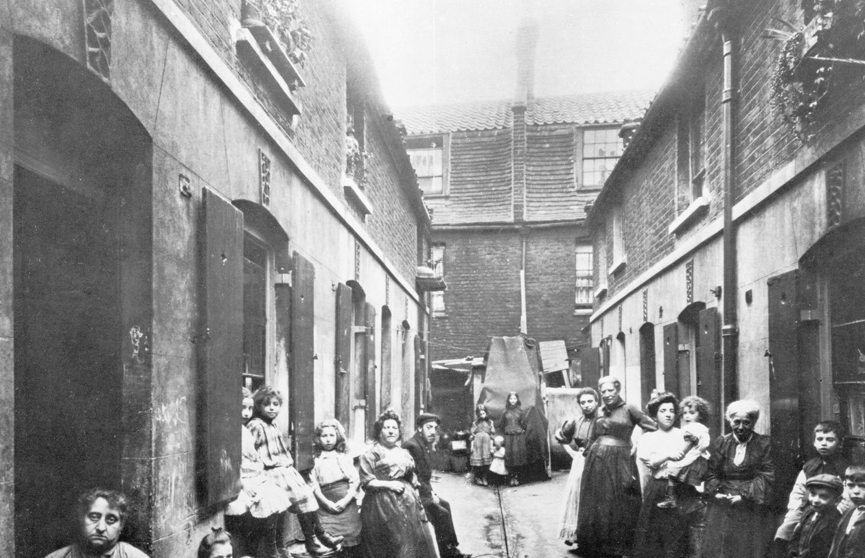 Favela na Londres vitoriana de English Photographer