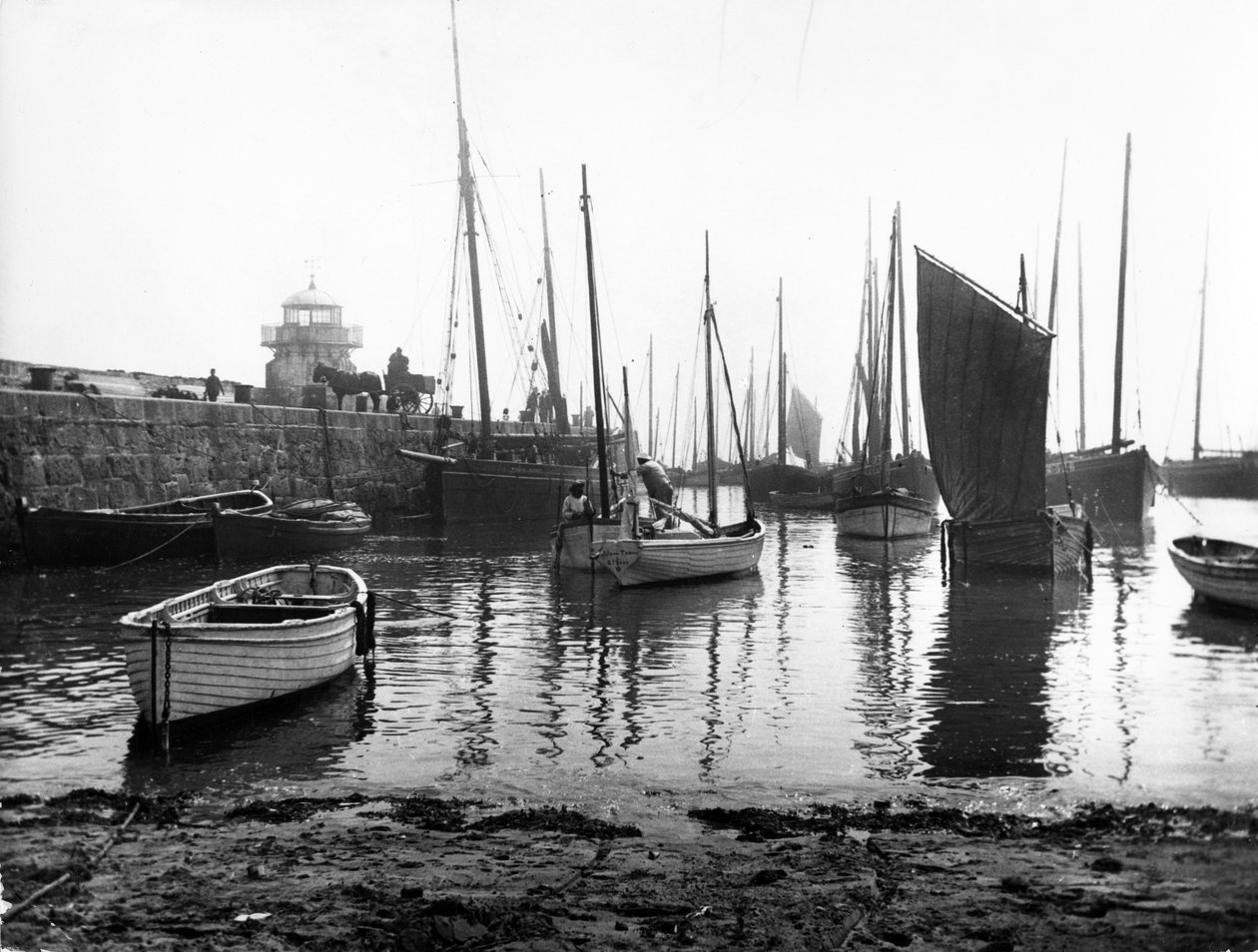 Cais de Smeatons, St Ives, c.1880s de English Photographer