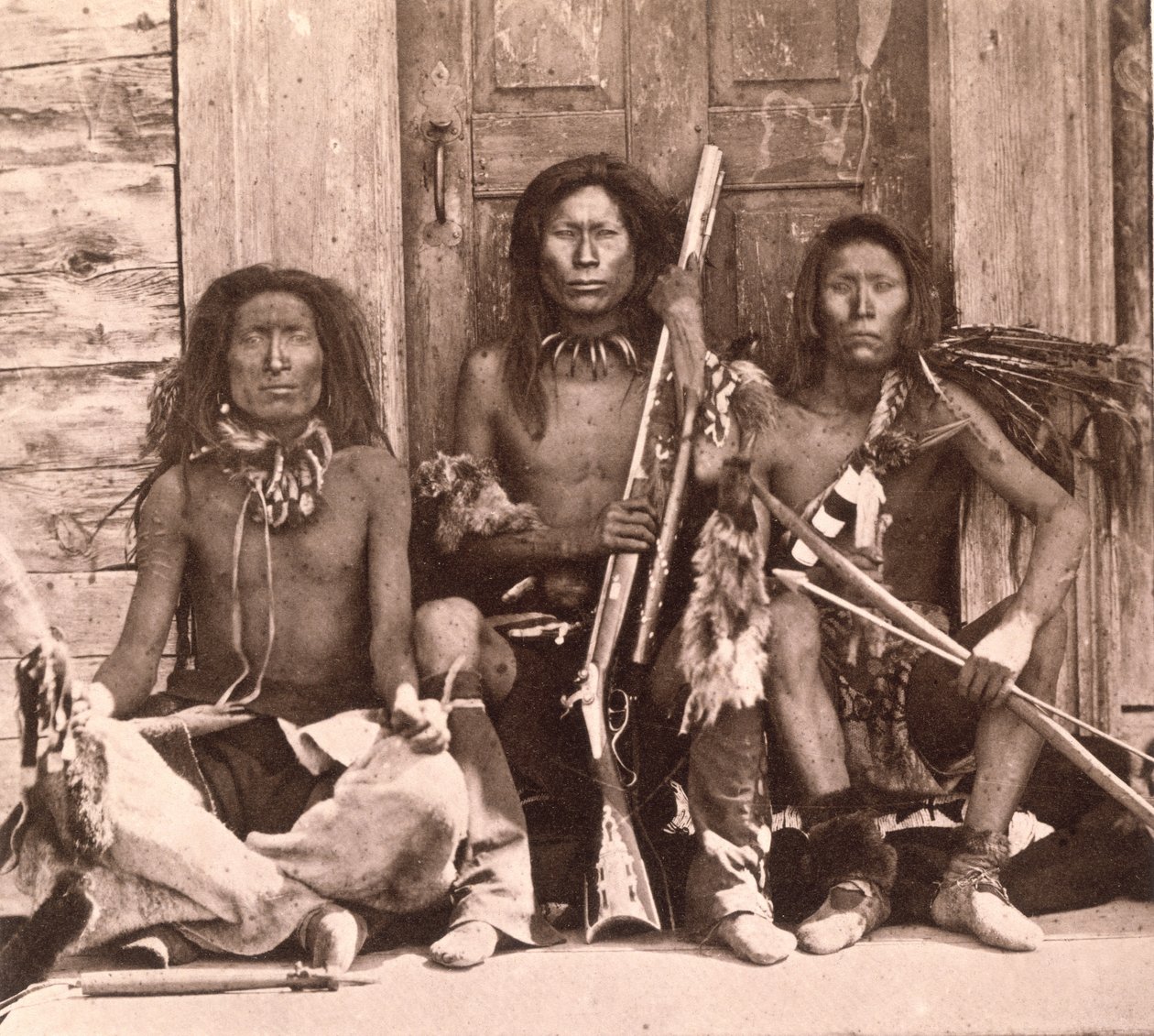 Índios de Spokane, 1861 de English Photographer