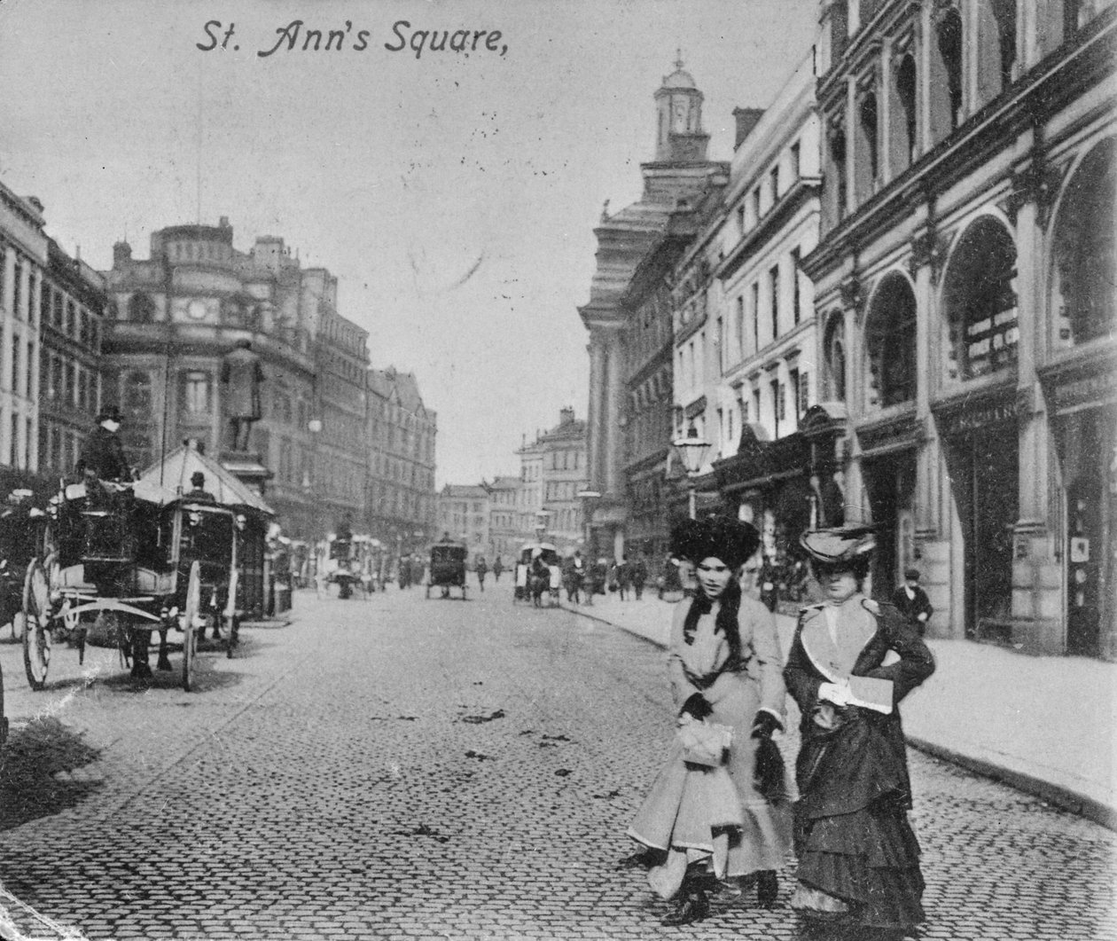 Praça de Santa Ana, Manchester, c.1910 de English Photographer