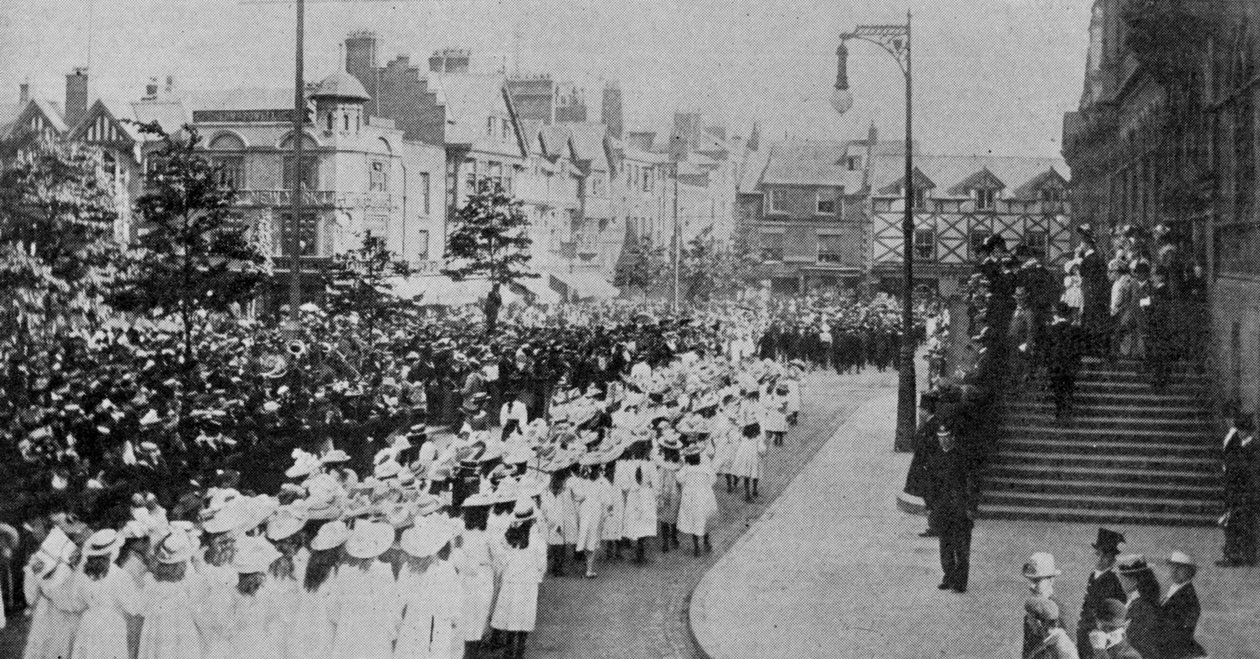 O Duque de Westminsters Coming of Age e Festas de Casamento em Chester, ilustração de The King, 1 de junho de 1901 de English Photographer