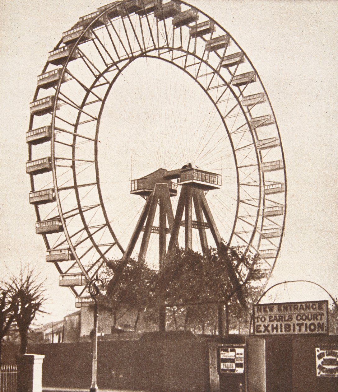 A Grande Roda, Earls Court, c.1900 de English Photographer