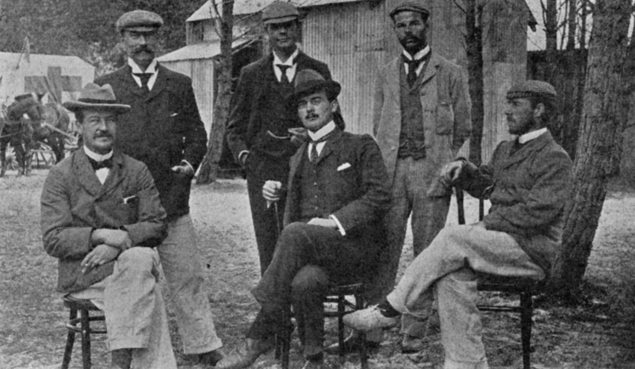 Os homens que lutam contra a peste na Cidade do Cabo, ilustração do rei, 25 de maio de 1901 de English Photographer
