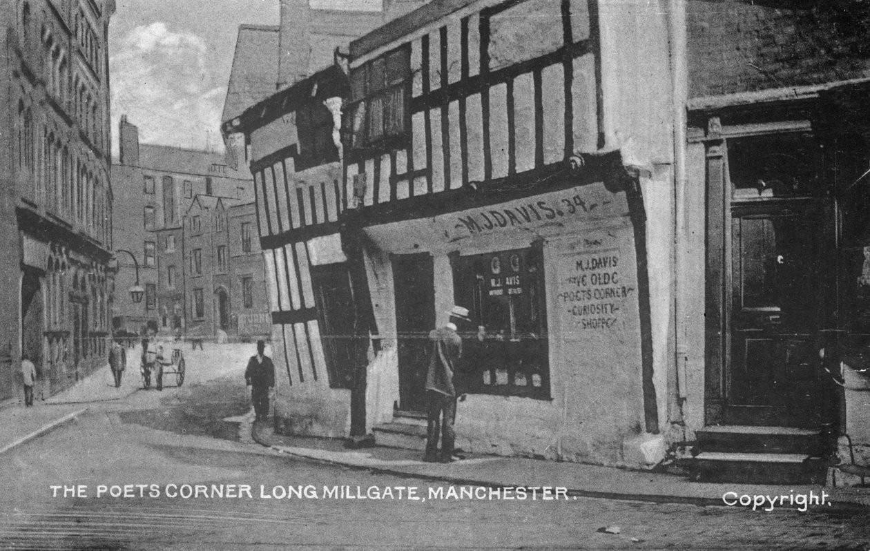 Canto do Poeta, Long Millgate, Manchester, c.1910 de English Photographer