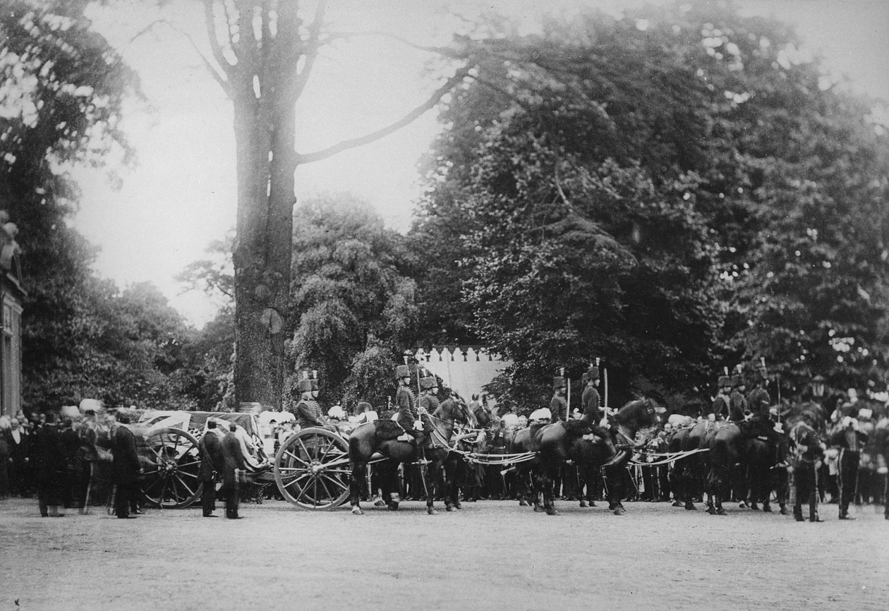 O Cortejo Funeral do Príncipe Imperial, Camden Place, 12 de julho de 1879 de English Photographer