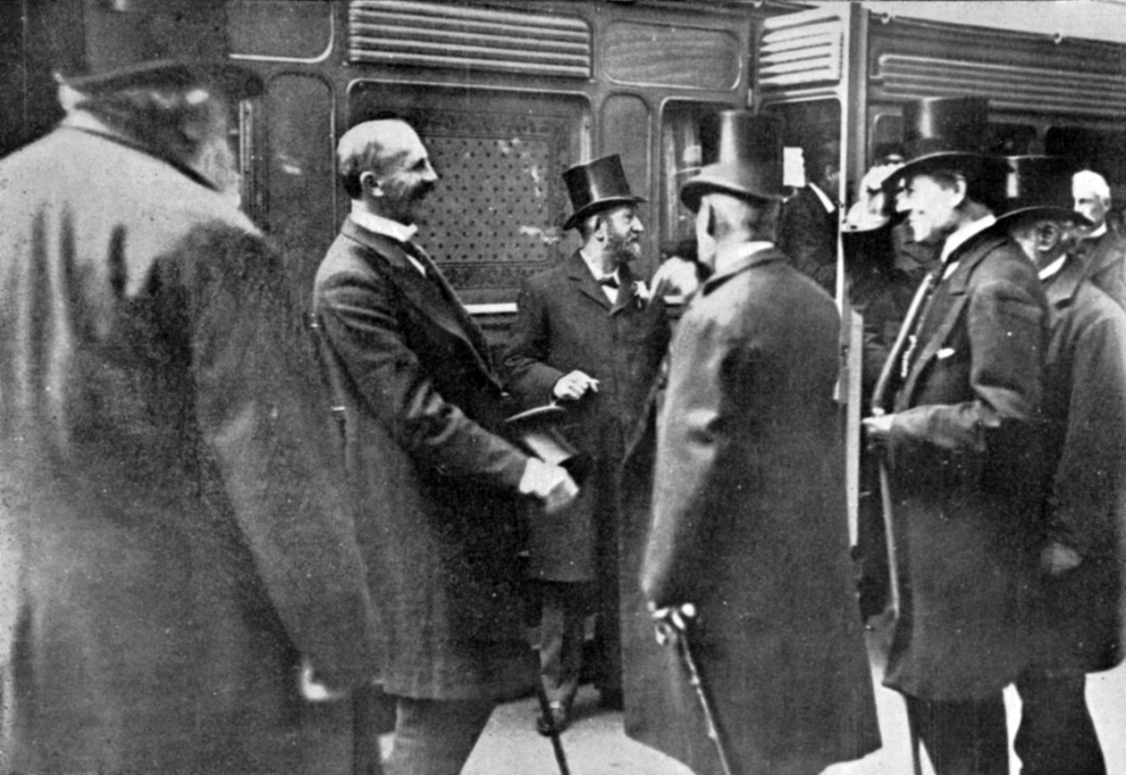 A recepção do senhor Milner, ilustração do rei, junho 1 1901 de English Photographer