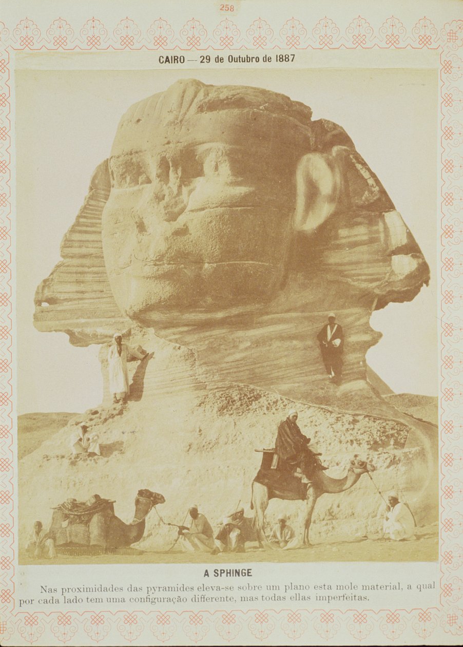 A Esfinge, Egito, 1887 (impressão albumen) de English Photographer
