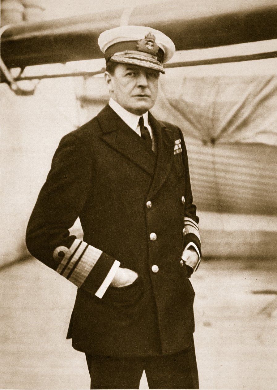 Vice-almirante Sir David Beatty, GCB, comandante-em-chefe da Frota Battle-Cruiser, 1914-19 de English Photographer