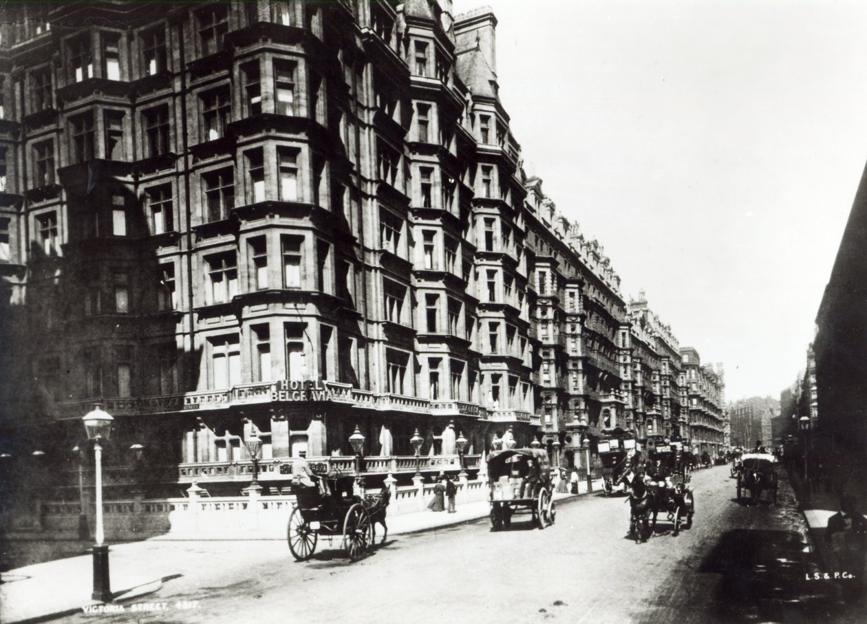 Victoria Street, Londres c.1900 de English Photographer