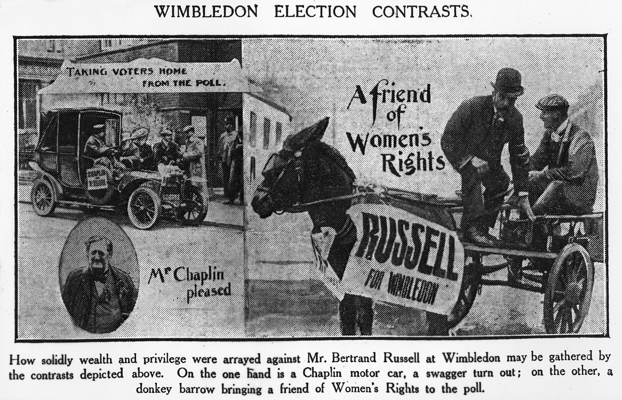 Eleição de Wimbledon contrasta, 1907 de English Photographer