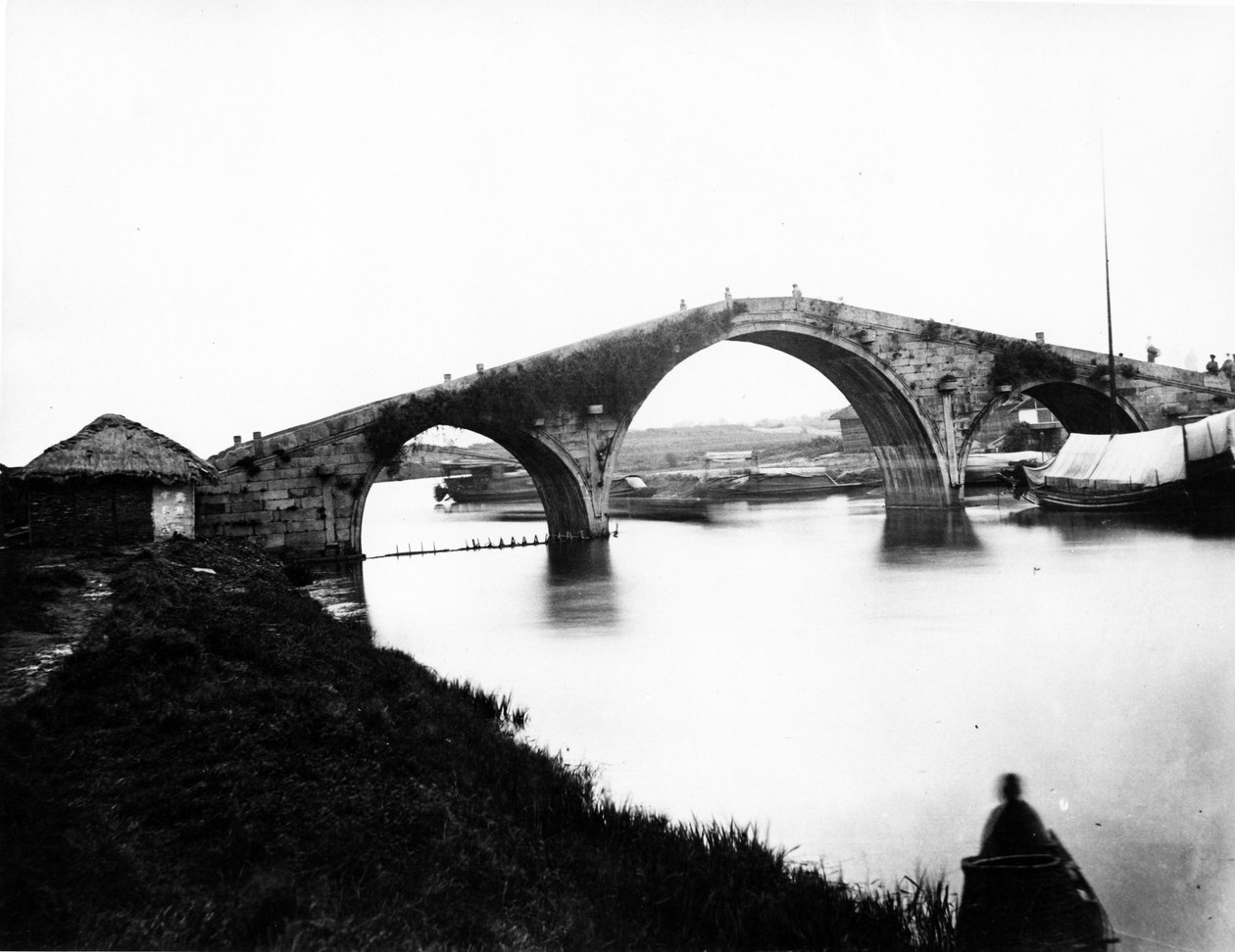 Ponte WongDoo, Soochow Creek, c.1870 de English Photographer