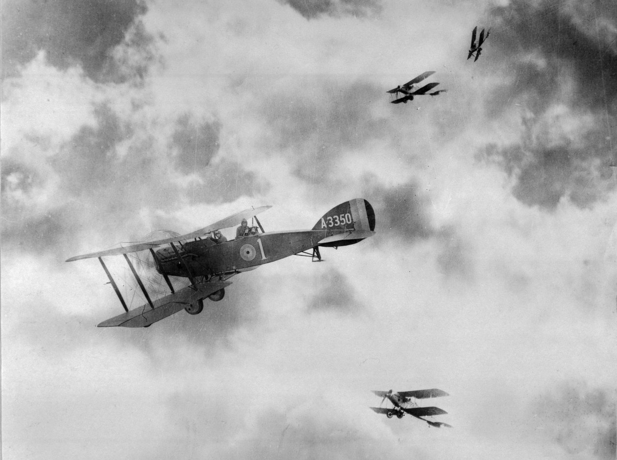 Aviões da Primeira Guerra Mundial, 1916-17 de English Photographer