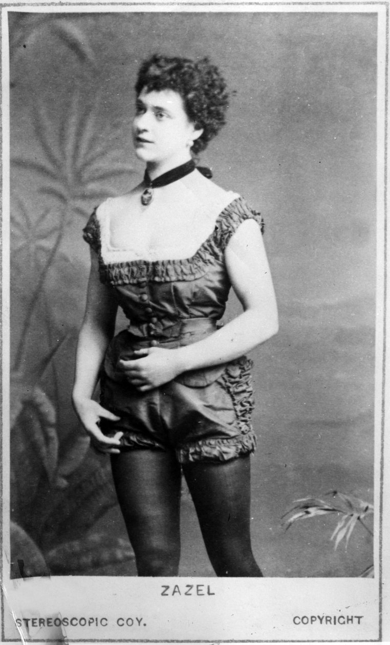 Zazel, c.1877 (impressão de albume) de English Photographer