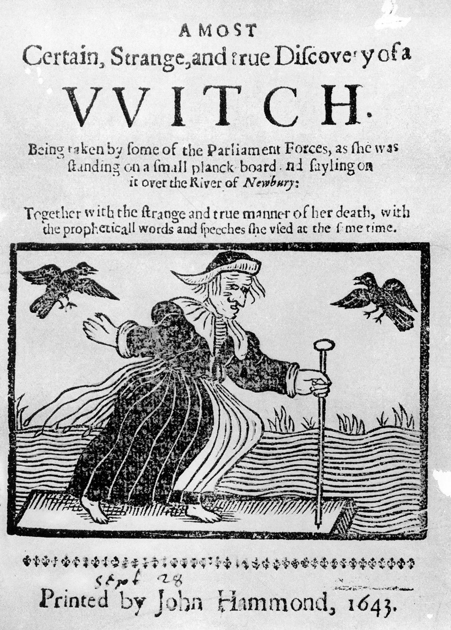 A mais certa, estranha e verdadeira descoberta de uma bruxa, 1643 de English School