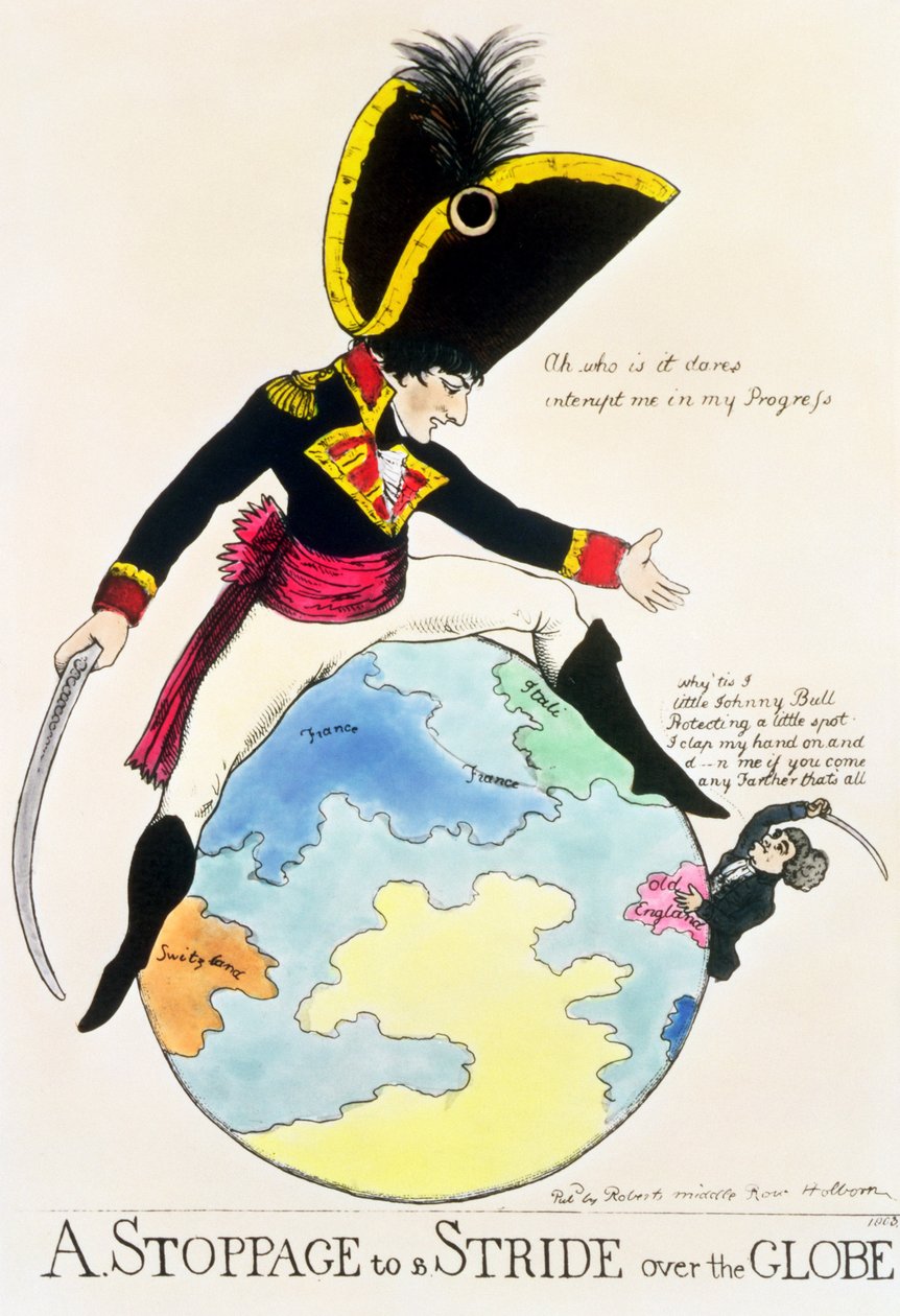 Uma parada para um passo sobre o globo, 1803 de English School